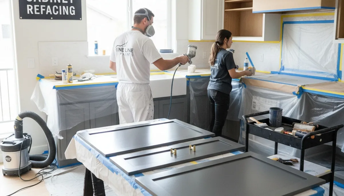 Professional kitchen cabinet painting and refinishing in Albany, NY by expert house painters
