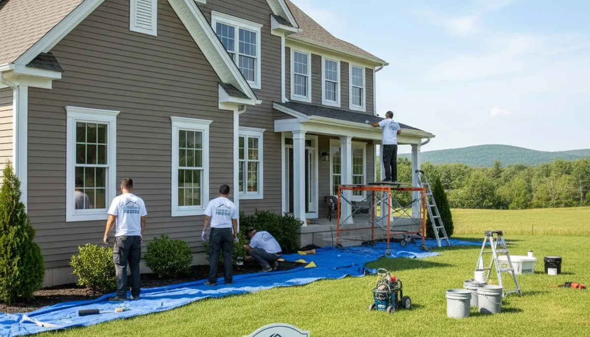 Professional house painters in Albany NY providing expert residential exterior painting services